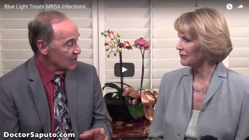 *VIDEO* Blue Light Treats MRSA Infections | By Dr. Saputo